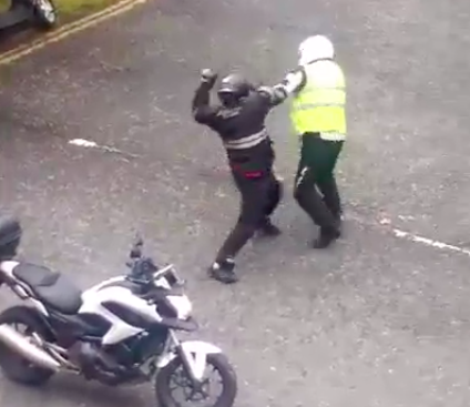 Video: Violence breaks out between two motorcyclists in Joppa