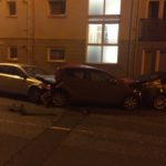VIDEO: Driver arrested after early morning collision with parked cars