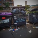 Sensor technology installed in litter bins
