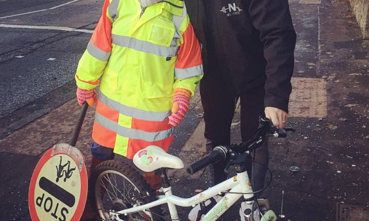 Lollipop lady surprised with new bike after thieves strike