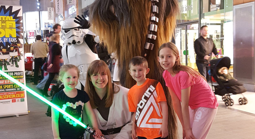 Star Wars crew raise £4,000 for CHAS at The Centre in Livingston