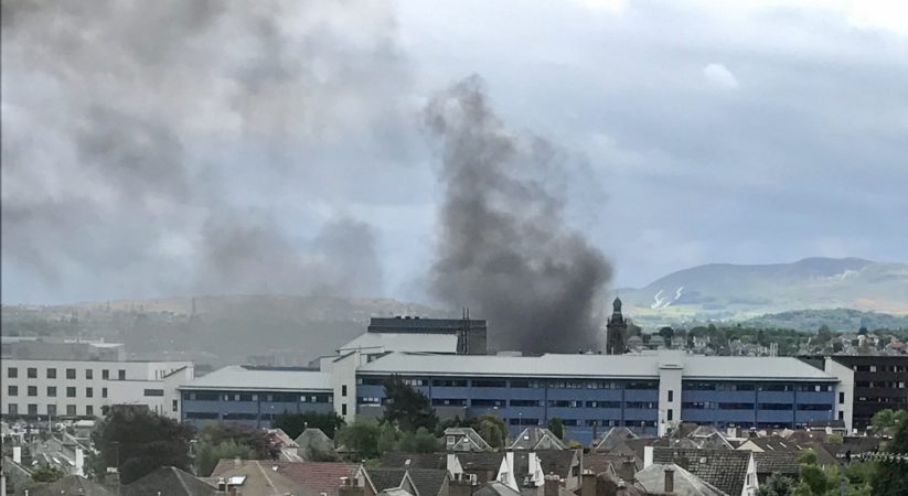 BREAKING: Fire at old Victoria Hospital