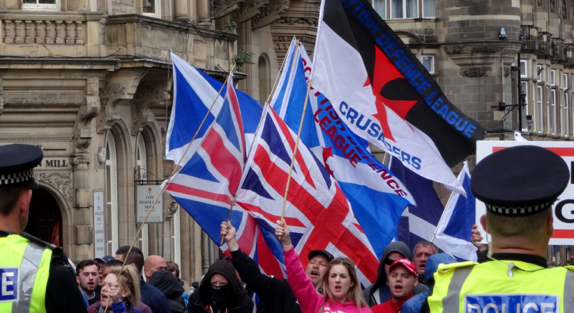 Scottish Defence League hold anti-terrorism rally in Edinburgh