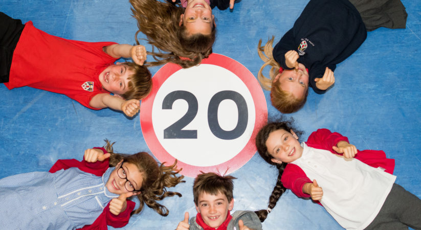Kids urge drivers to slow down as signs go up for 20MPH phase three