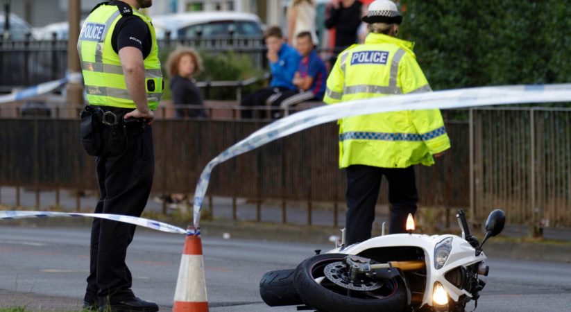 Police search collision site following Ferry Road hit and run