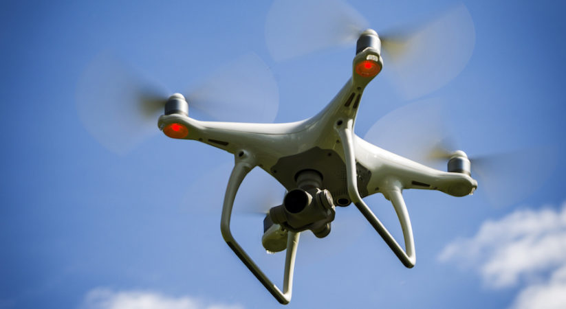 Man charged after flying drone over city centre