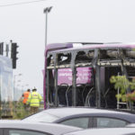 Tram derailed following collision with bus near Edinburgh Airport