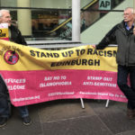 VIDEO: Man arrested during Steve Bannon protest in Edinburgh today