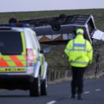 One dead as bus travelling from Newtongrange overturns in Scottish Borders