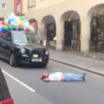 Private Hire driver protests during annual taxi outing after being sprayed with water