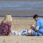 In Pictures: Portobello beach on day one of easing lockdown