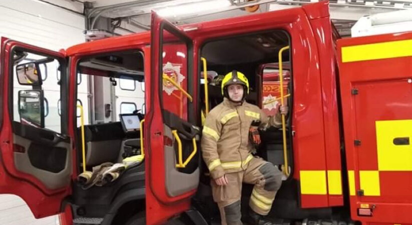 Firefighter dies following Jenners fire