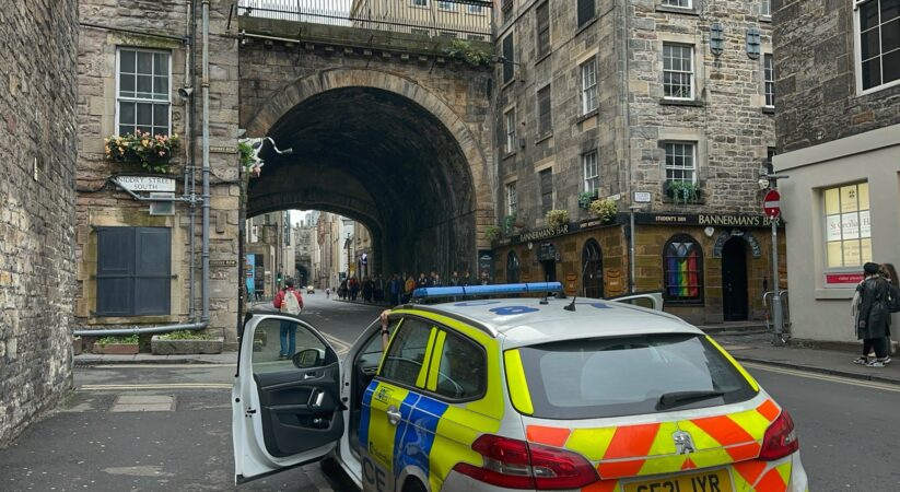 Man dies following collision with bus in Cowgate